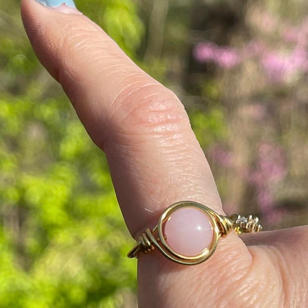 Pink Opal ring